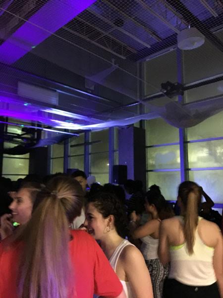 Sofia Bennetts and other students enjoy the rave.