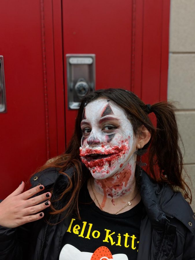 Eilyn Gonzalez (Junior) dressed up as Joker : “For a while I have dressed up in cute costumes, but I wanted to change it up this year and go scary.”