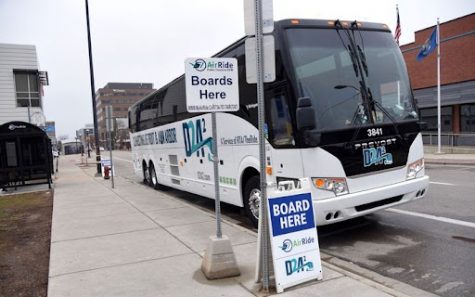 D2A2 commuter express buses resumed service after a pandemic-prompted hiatus. Photo courtesy of MLive/The Ann Arbor News.