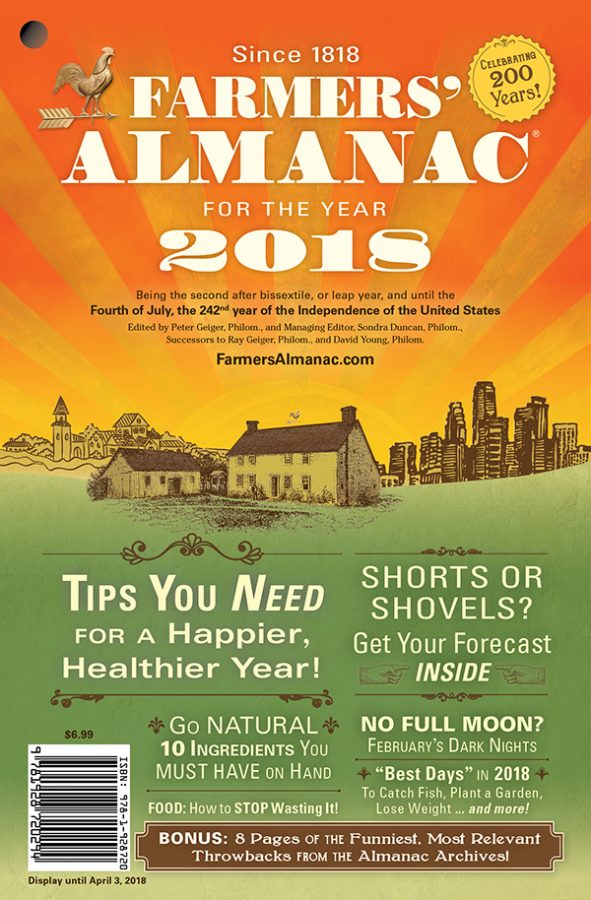 The Farmers Almanac has predicted weather this year to be icy and flaky with average levels of precipitation, though these predictions have been proven to be faulty in the past.