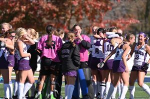 The 2024 Field Hockey squad celebrates its third state title Oct. 26, after beating Saline High School 3-1.
(Photo courtesy of Jane Nixon)